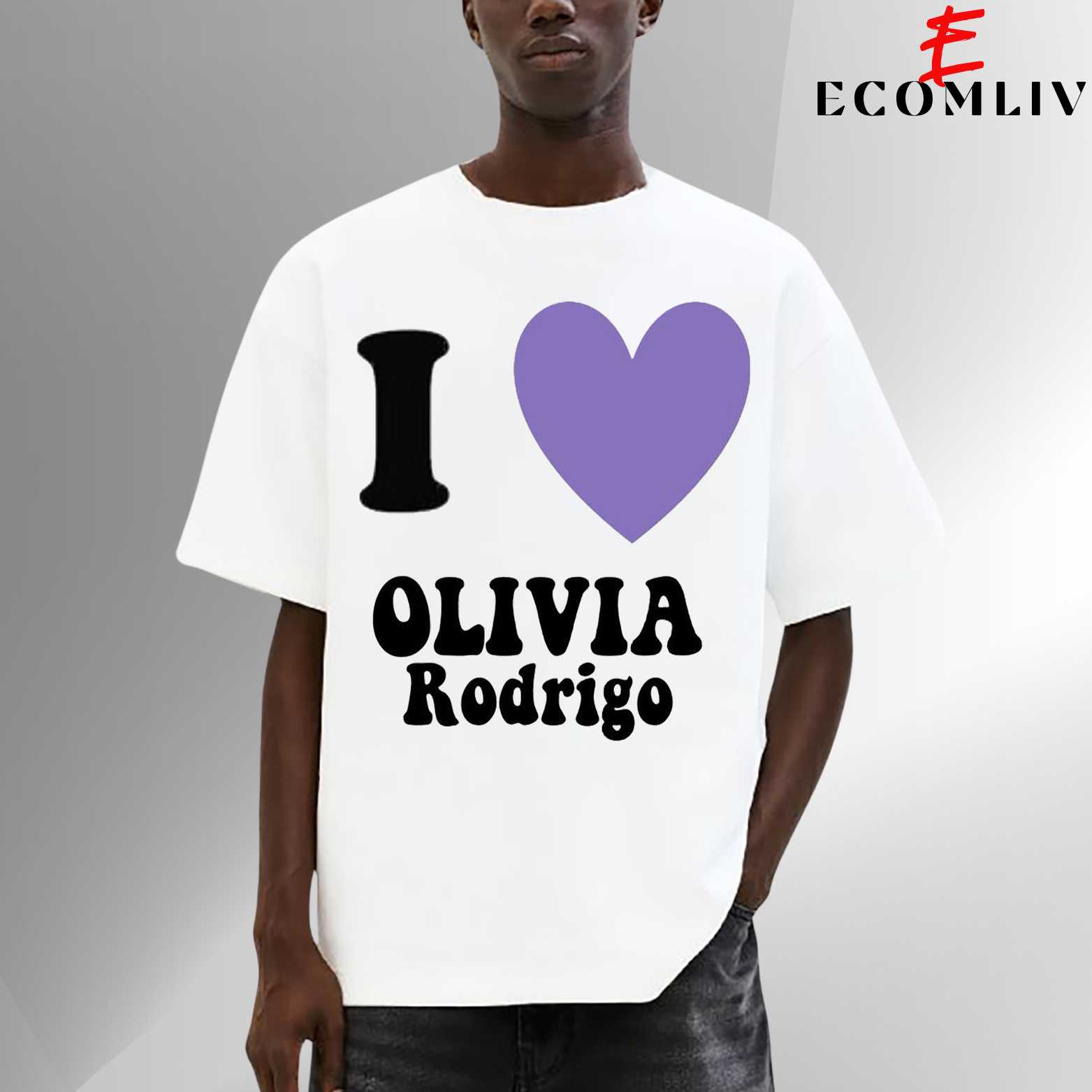 I Love Olivia Rodrigo T-Shirt, Unisex Graphic Tee